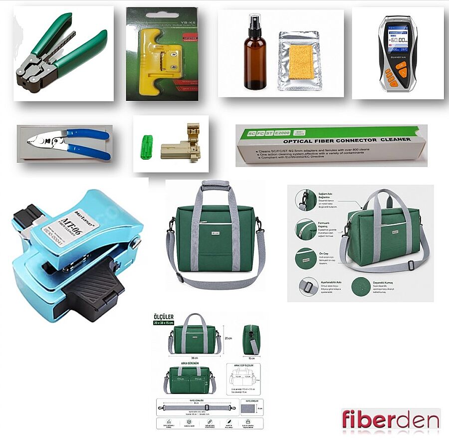 FİBERDEN PROFESYONEL FİBER OPTİK SET (ÇANTA HEDİYELİ) - 1